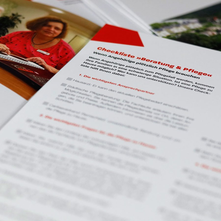 Broschüre für die Caritas in Remscheid